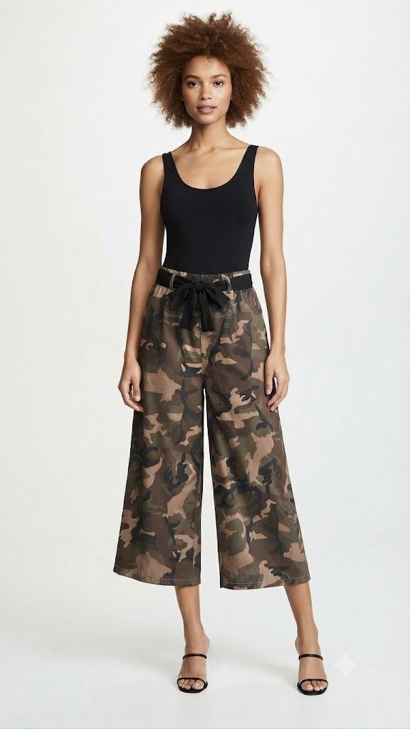 Camouflage Trouser with Belt 